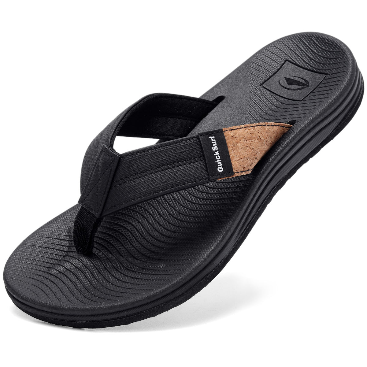 Quicksurf Men's Classic Flip Flops - Minimalist Sandals with Comfort Arch