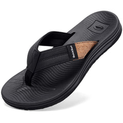 Quicksurf Men's Classic Flip Flops - Minimalist Sandals with Comfort Arch