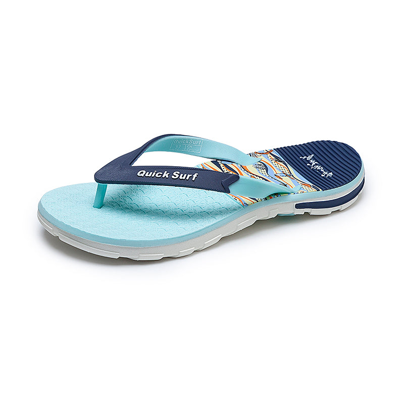 Quicksurf Women's Tropical Flip Flops with Comfort Arch