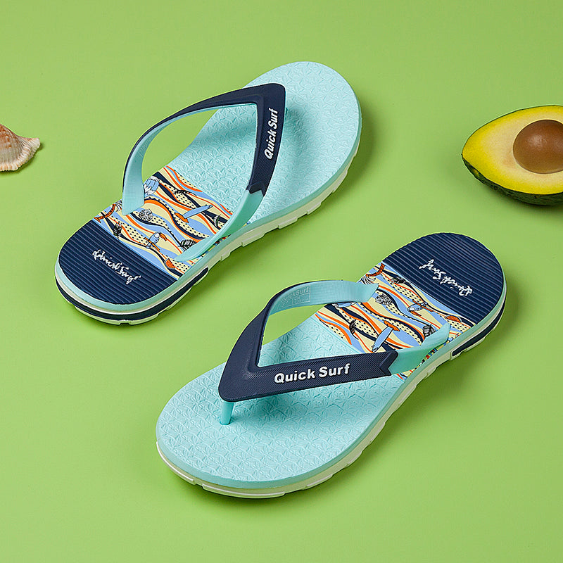 Quicksurf Women's Tropical Flip Flops with Comfort Arch